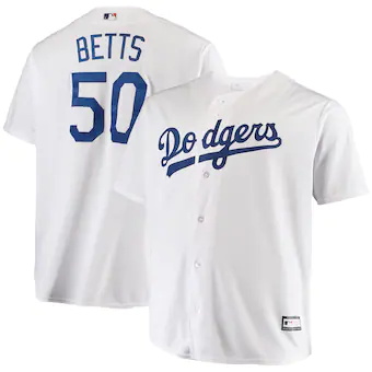 mens mookie betts white los angeles dodgers big and tall re